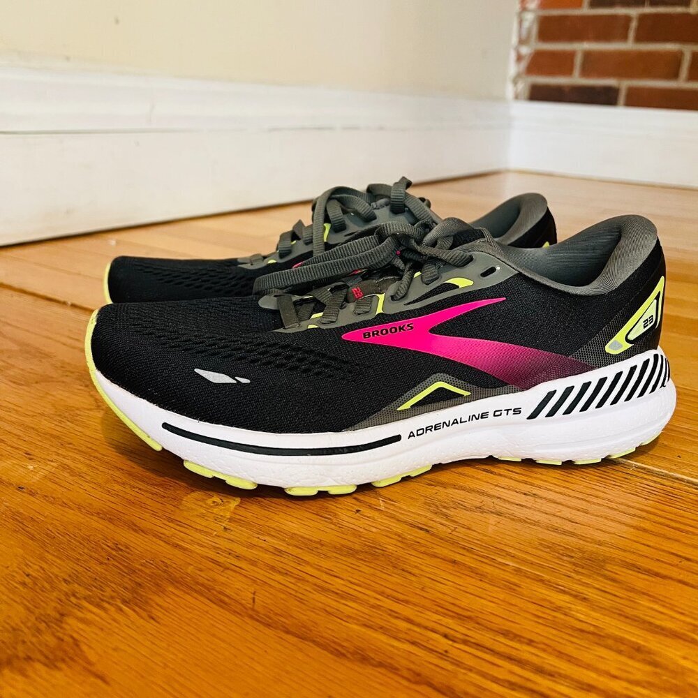 Brooks Womens Adrenaline GTS 23 GTX Goretex Running Shoes • 7 • EUC • Black - Picture 4 of 16